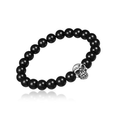 The Skull Solo Onyx Bracelet - Deific