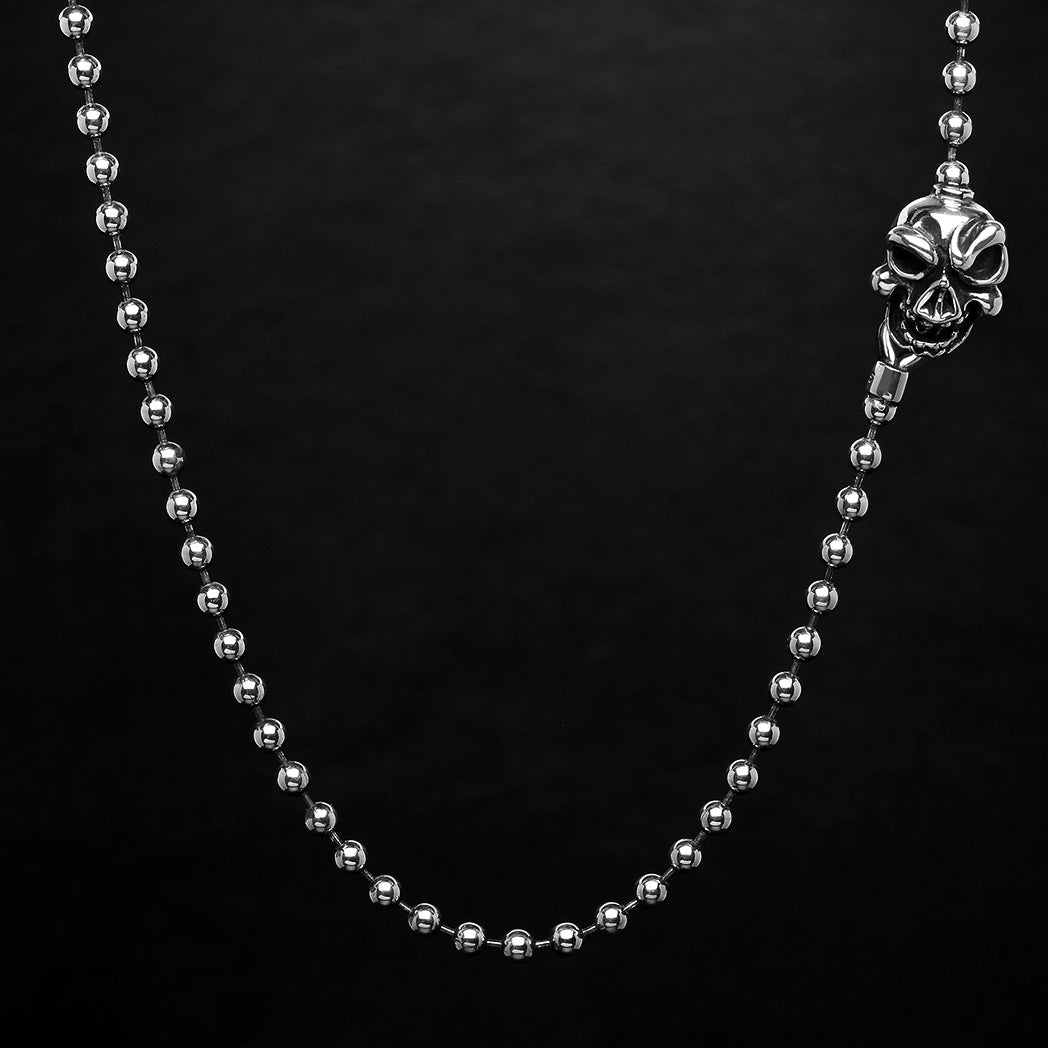 The Skull Ball Chain Necklace - Deific