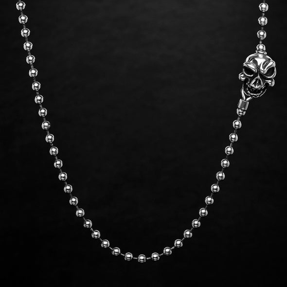 The Skull Ball Chain Necklace - Deific