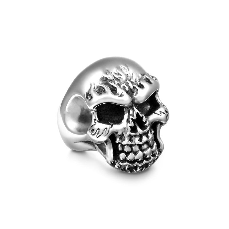 Burn Baby Burn Skull Ring - Deific