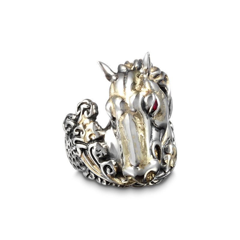 Wild Stallion Ruby 18K Infused Ring - Deific