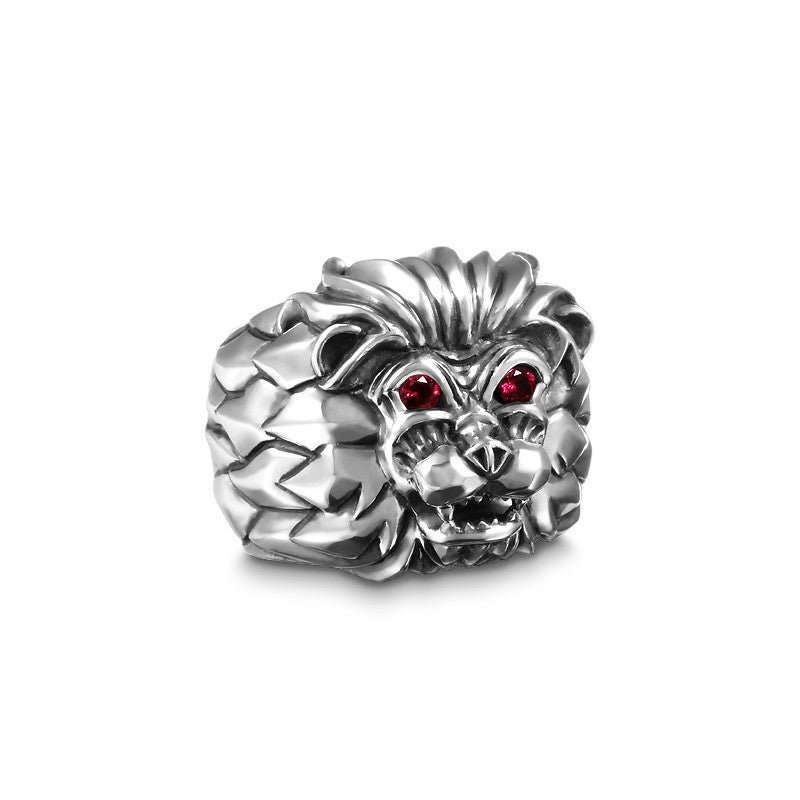 Aseroth Lion Gem SM Ring - Deific