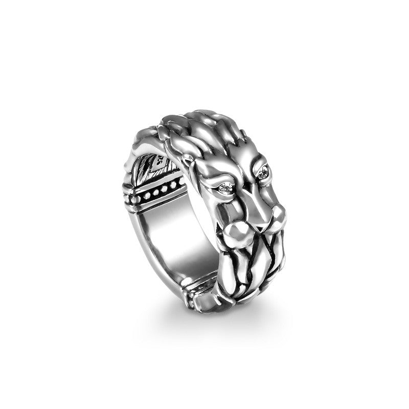 Lord Leonidas Lion Band Ring - Deific