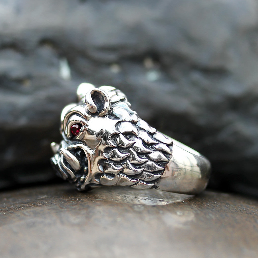 Demolisher Hog Gem SM Ring - Deific