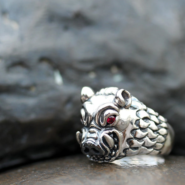 Demolisher Hog Gem SM Ring - Deific