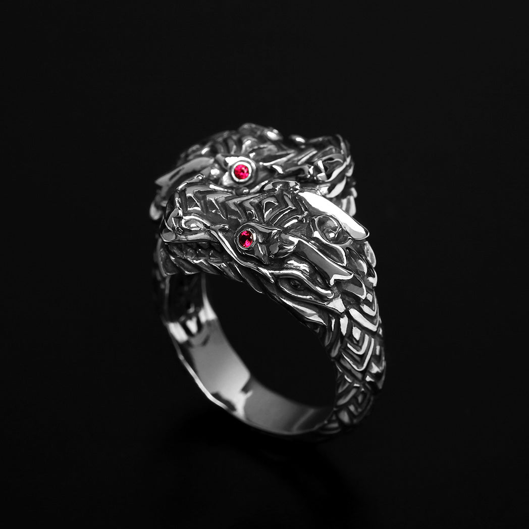 Double Dragon King Ring - Deific