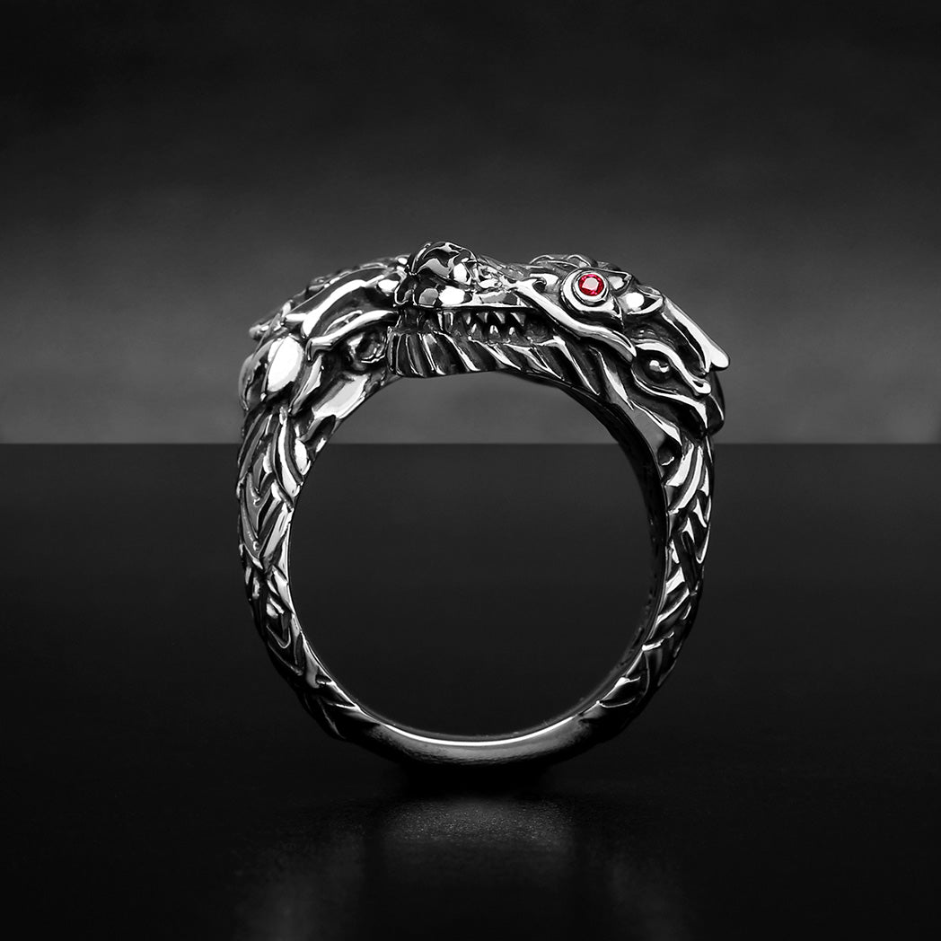 Double Dragon King Ring - Deific