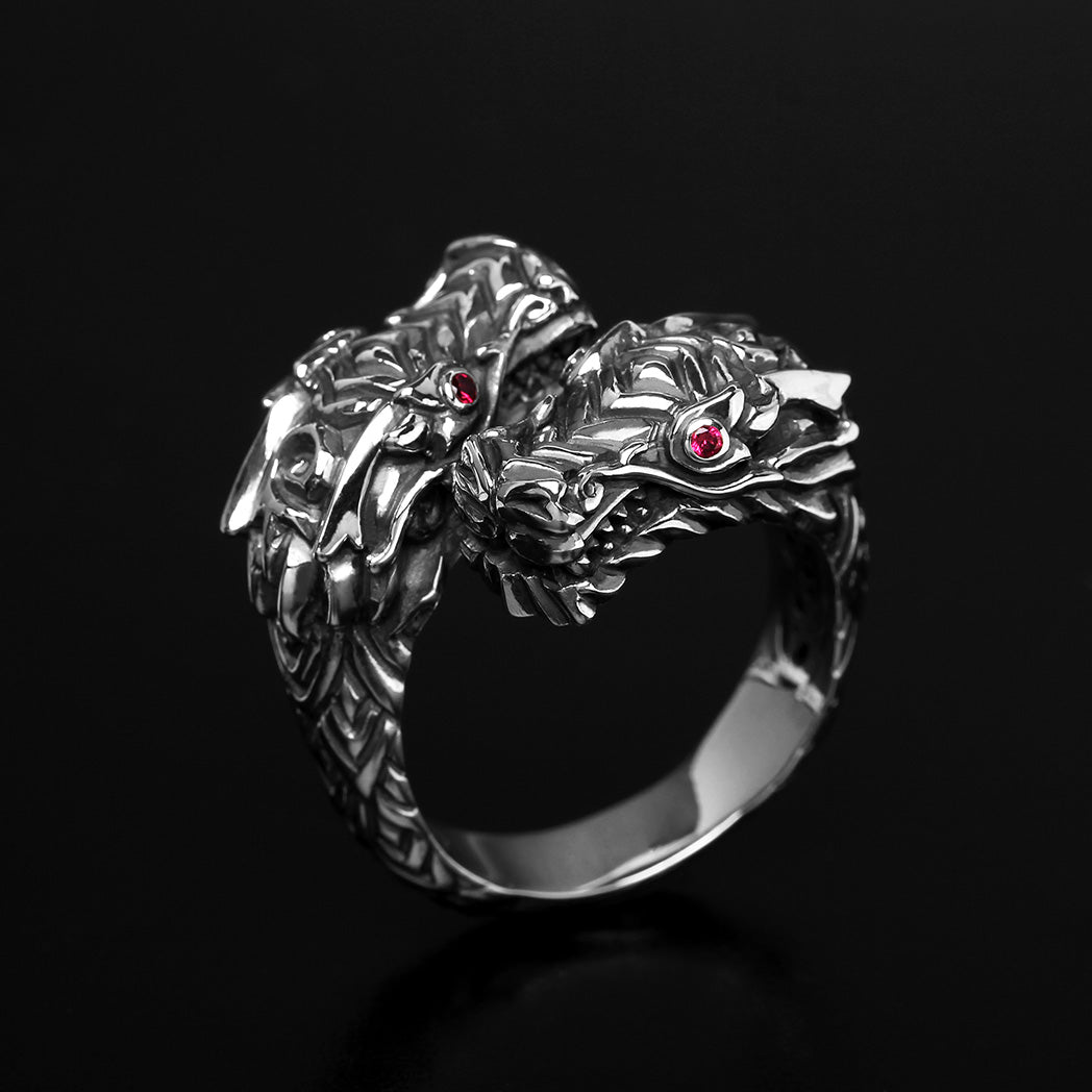 Double Dragon King Ring - Deific