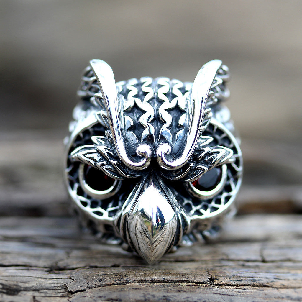 Great Horned Owl & Barn Owl Face Rings - Bird Collection