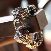 Double Aseroth Lion Bracelet - Deific