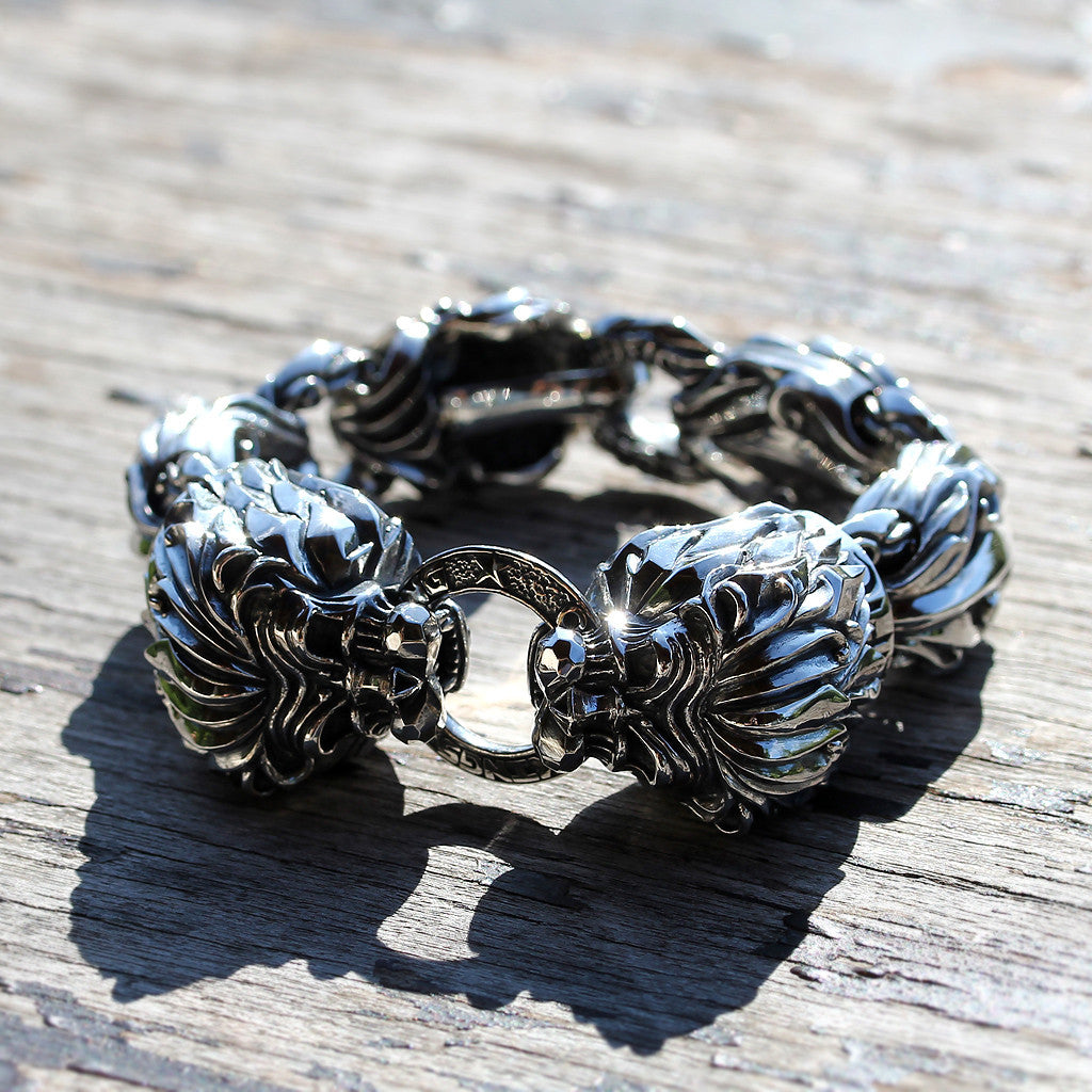 Double Aseroth Lion Bracelet - Deific