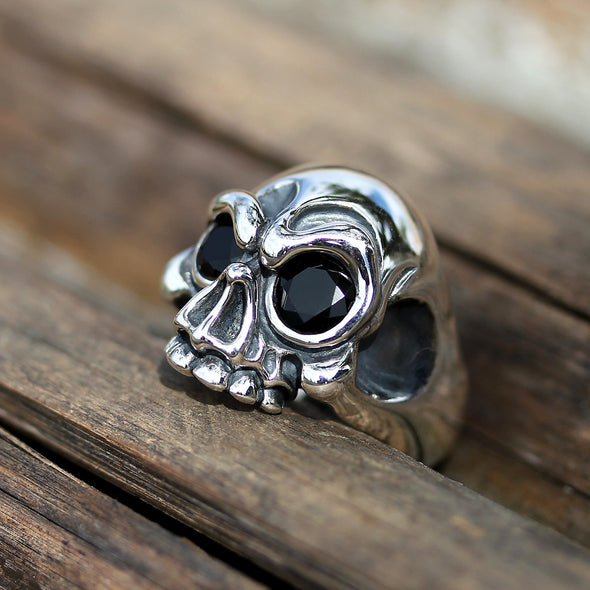 The Half Skull Gem Ring - Deific
