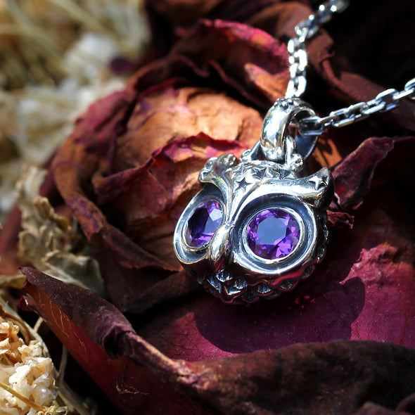 Starry Night Owl Pendant - Deific
