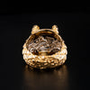 Grand Celestial Owl 10K Gold SM Ring 1 Of 1 - Deific