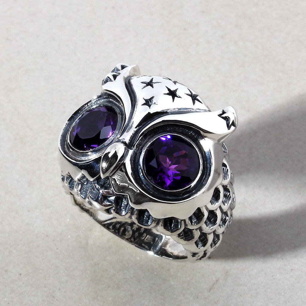 Starry Night Owl Ring - Deific