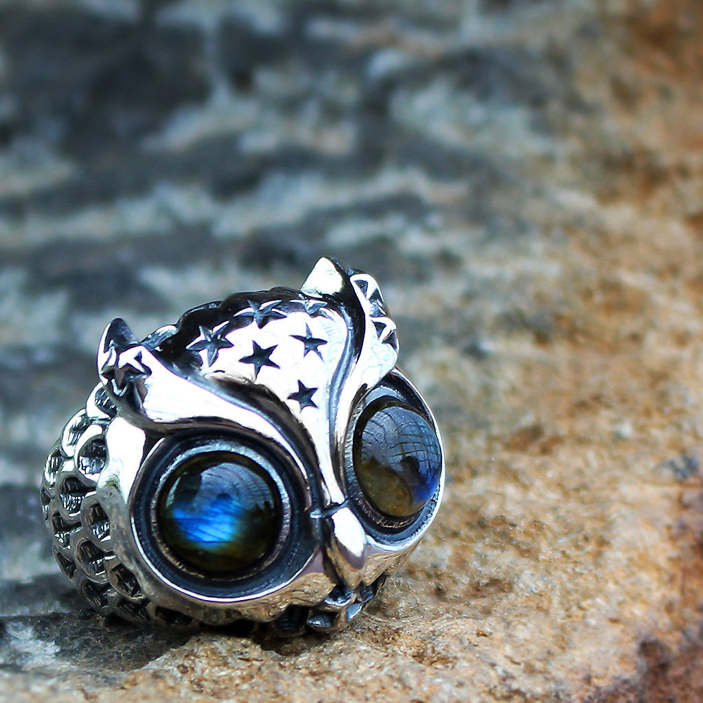 Starry Night Owl Ring - Deific