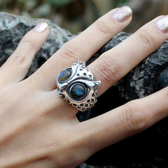 Starry Night Owl Ring - Deific