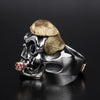 The Trump Skull 18K Cigar Ring 1 of 1 - Deific