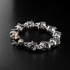 Custom Yak Skull 18K Gold Infused Bracelet 1 Of 1 - Deific